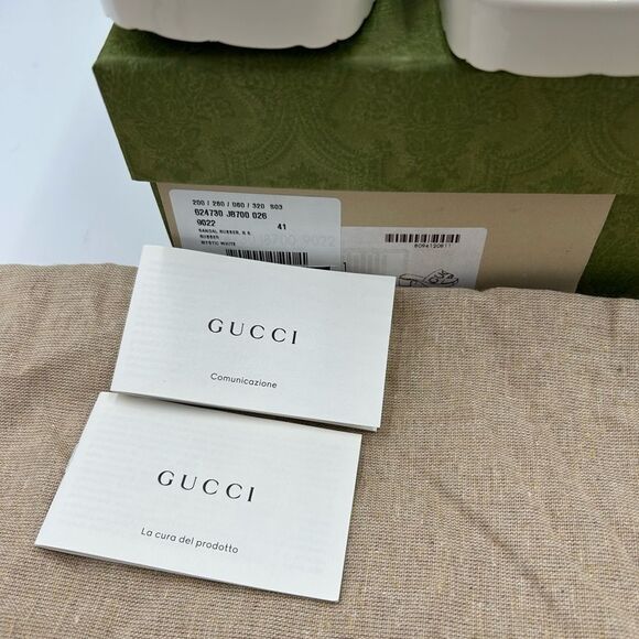 Women’s Gucci, rubber block, low heel slides, size 41 made in Italy - Picture 10 of 11